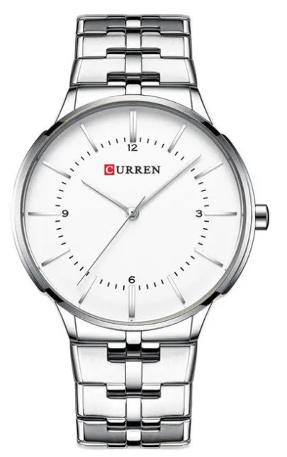 Curren hot sale watch silver