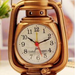 Vintage Oil Lamp (Lantern) Alarm Clock