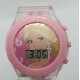 Princess transparent girly digital wrist watch