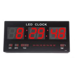Large Nixie Tube LED Display Digital Calendar Wall Clock