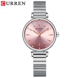 Elegant CURREN 9081 Ladies' Silver Metal Wrist Watch – Stylish and Timeless