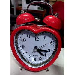 Double Bell Alarm Clock - Heart