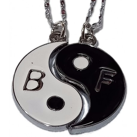 B F Peace Friendship Necklace