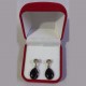 Gold Black Oval Earring Gift Set