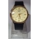 Rolex Men's Oyster Date Brow Leather Watch with Gold Face