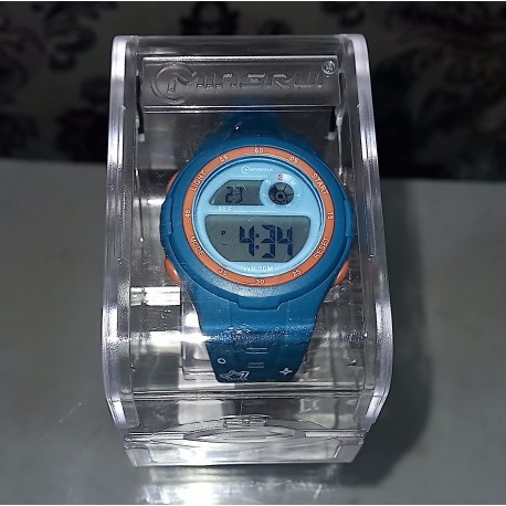 Mingrui Blue Silicon Children's Analog Wrist Watch