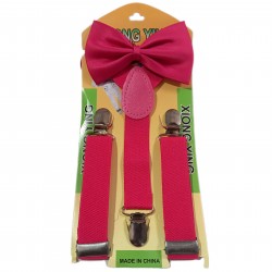 Red Suspenders and Bow Tie Gift Set for Children