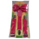 Pink Suspenders and Bow Tie Gift Set for Children