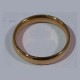 Gold Stainless Steel Plain Engagement Ring