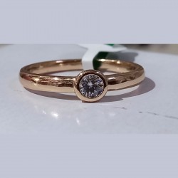 Gold Engagement Stainless Steel Ring