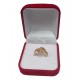Gold Engagement Ring With Intertwined Embellishments