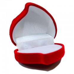 Love Heart Velvet Ring Box