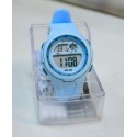 Mingrui Light Blue Silicon Children's Analog Wrist Watch