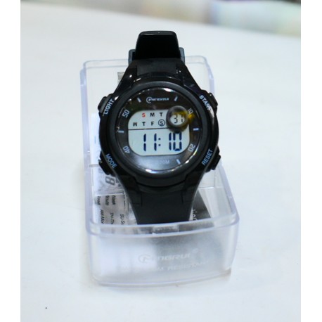 Mingrui Black Silicon Children's Analog Wrist Watch