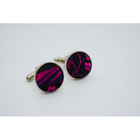 Maroon and Black Executive Cufflinks