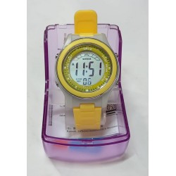 Yellow Silicon Children's Digital Wrist Watch