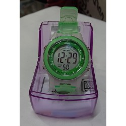 Green Silicon Children's Digital Wrist Watch