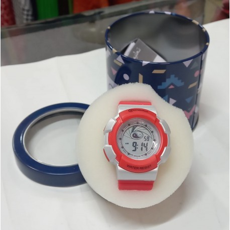 Mingrui Pink Silicon Children's Digital Wrist Watch