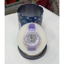 Light Purple Silicon Children's Digital Wrist Watch