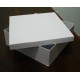 White Gift Box With Maroon Ribbon - Size 12" X 12" X 4"