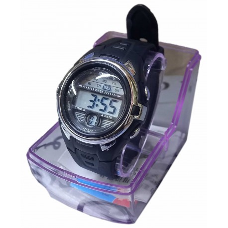 Black Silicon Children's Digital Wrist Watch