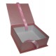 Elegant 9x9x3.5 Inch Gift Box with Shredded Paper & Permanent Ribbon - Flip to Open