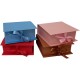 Elegant 9x9x3.5 Inch Gift Box with Shredded Paper & Permanent Ribbon - Flip to Open