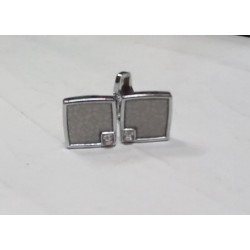 Executive Silver Plain Cufflinks